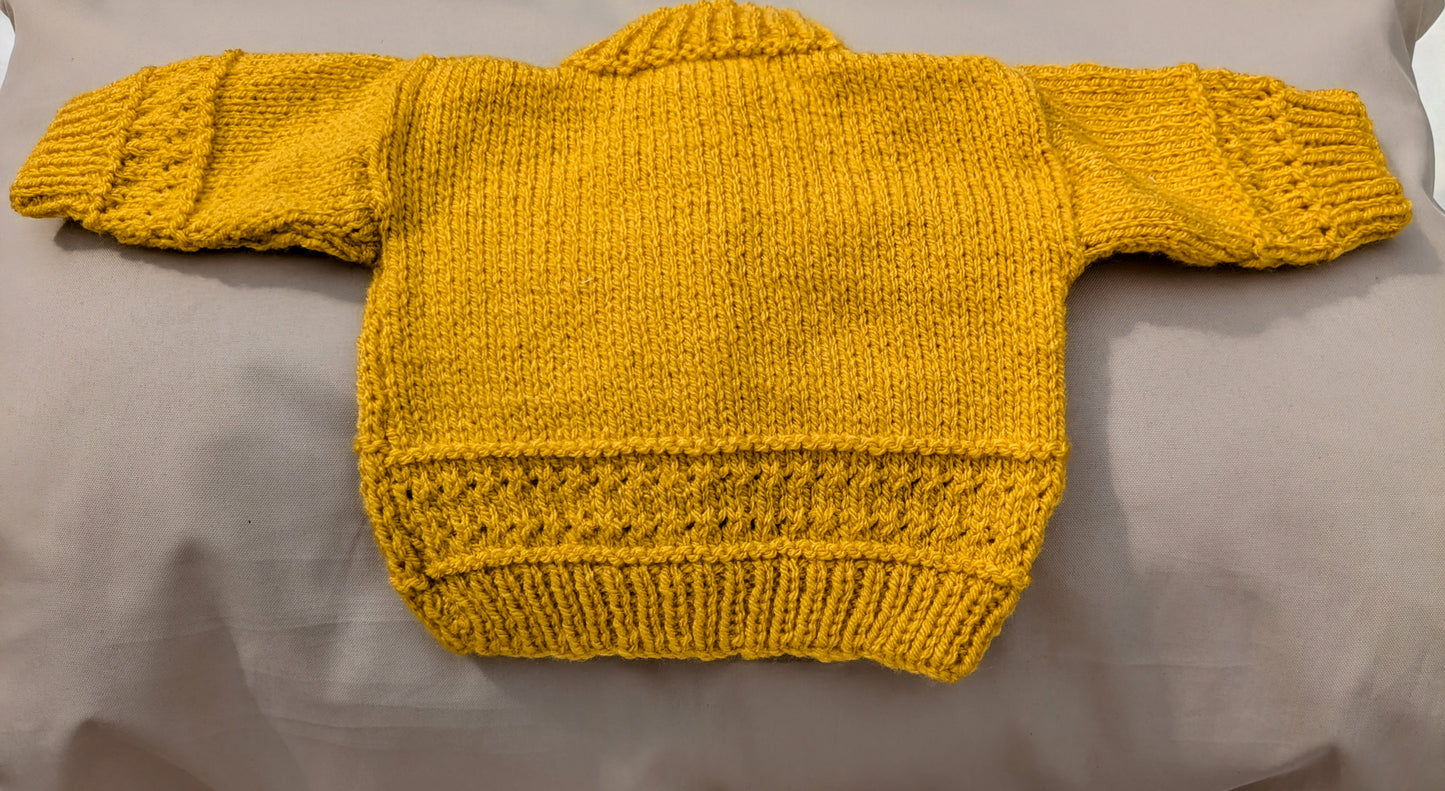 Knitted Baby Cardigan 0-3 Months